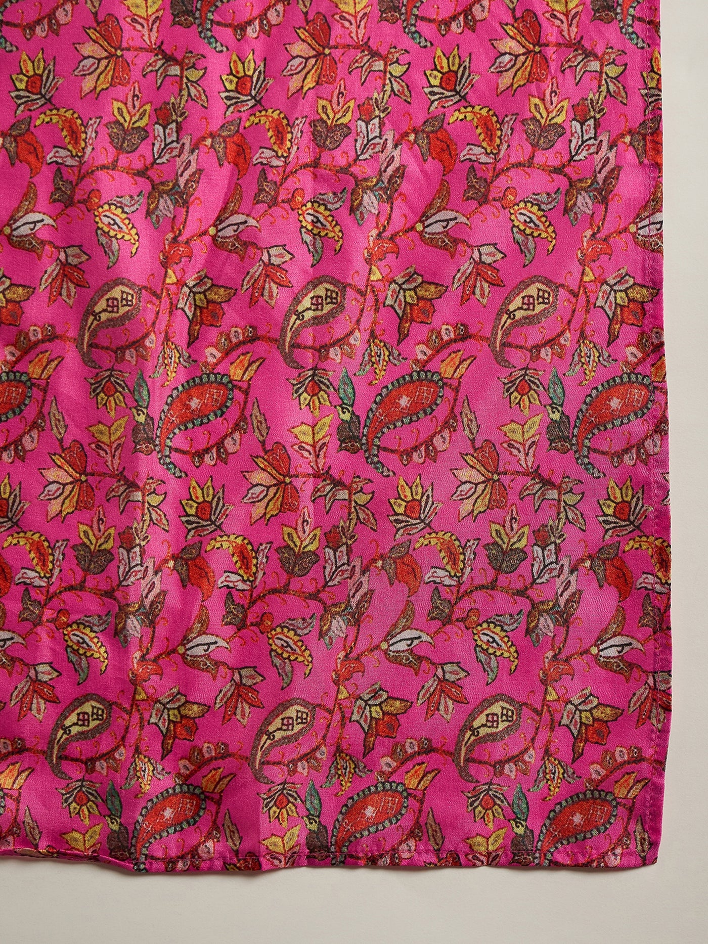 Pink Digital Floral Print Kurta With Pant