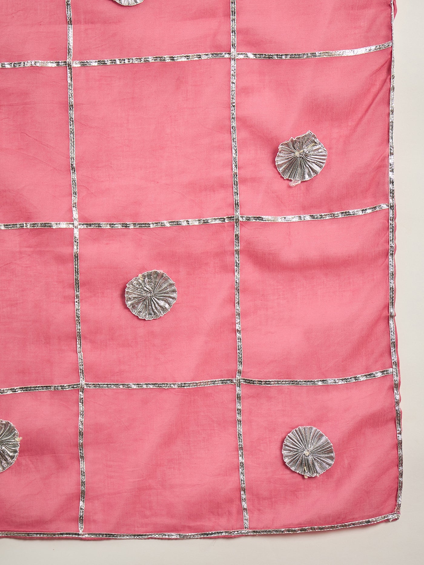 Pink Sequin Kurta Sharara With Dupatta