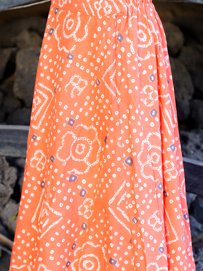 Orange bandhani Lehenga Choli