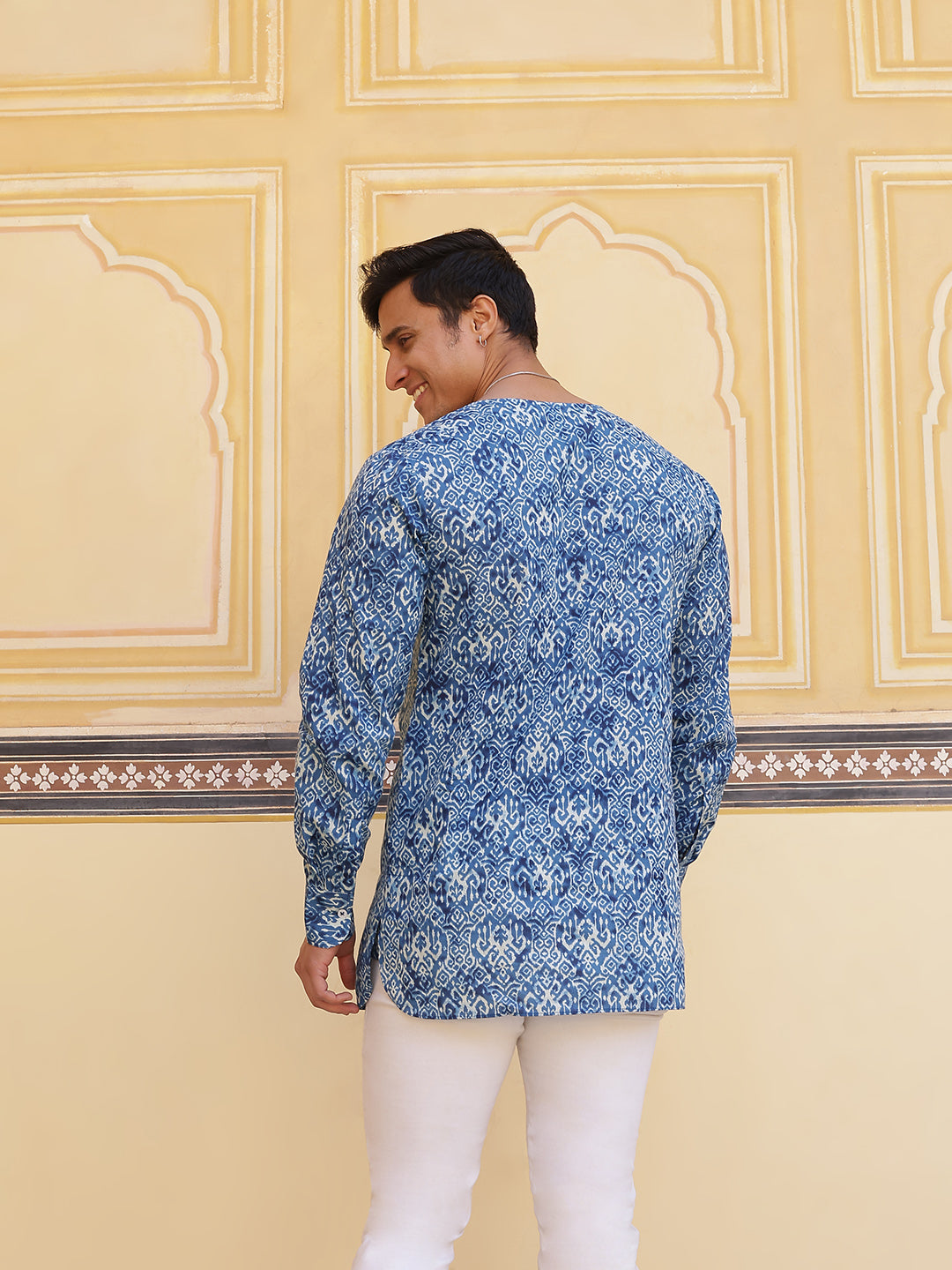 Blue Ethnic Motifs Kurta