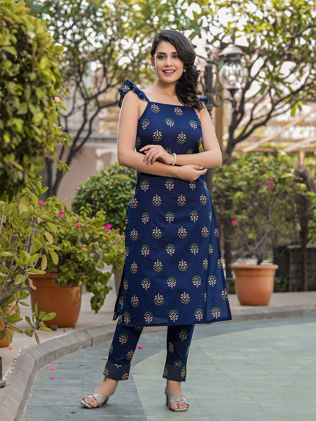 Indigo Kurta Pant Set