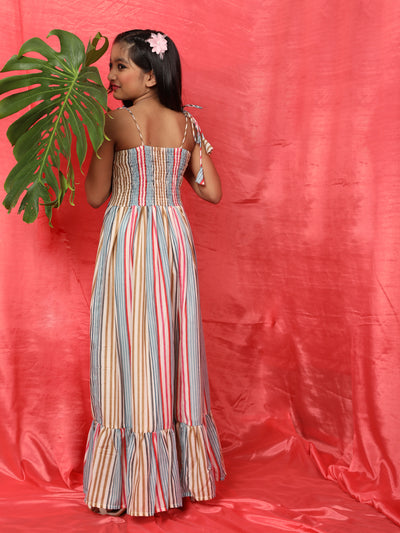 Multicolor Striped Dress