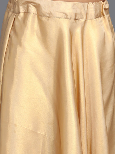 Gold Flared Skirt