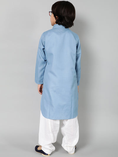 Blue Pathani Kurta