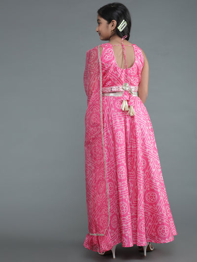 Pink Embroidered Lehenga Choli With Dupatta