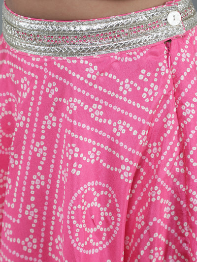 Pink Embroidered Lehenga Choli With Dupatta