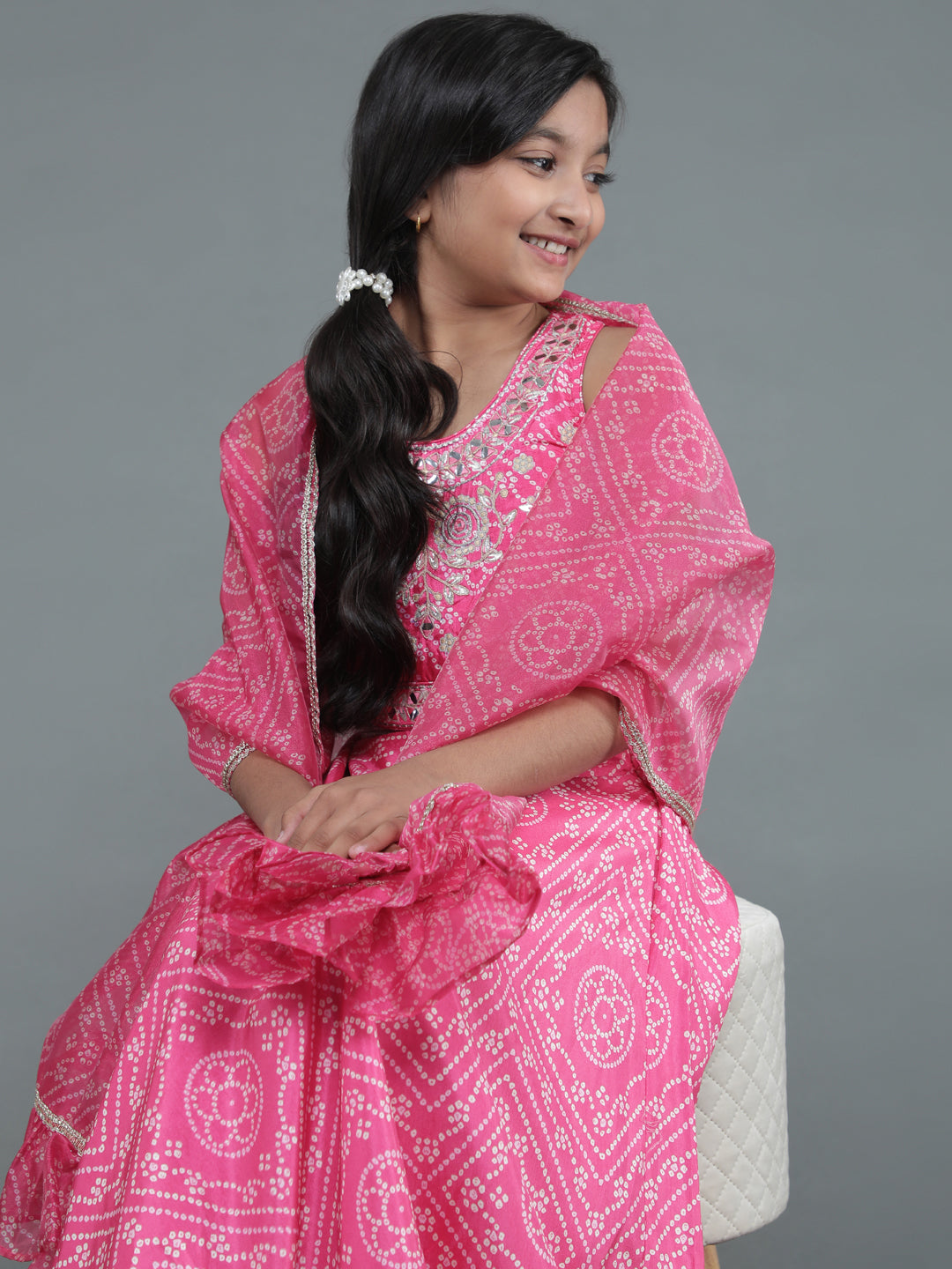 Pink Embroidered Lehenga Choli With Dupatta