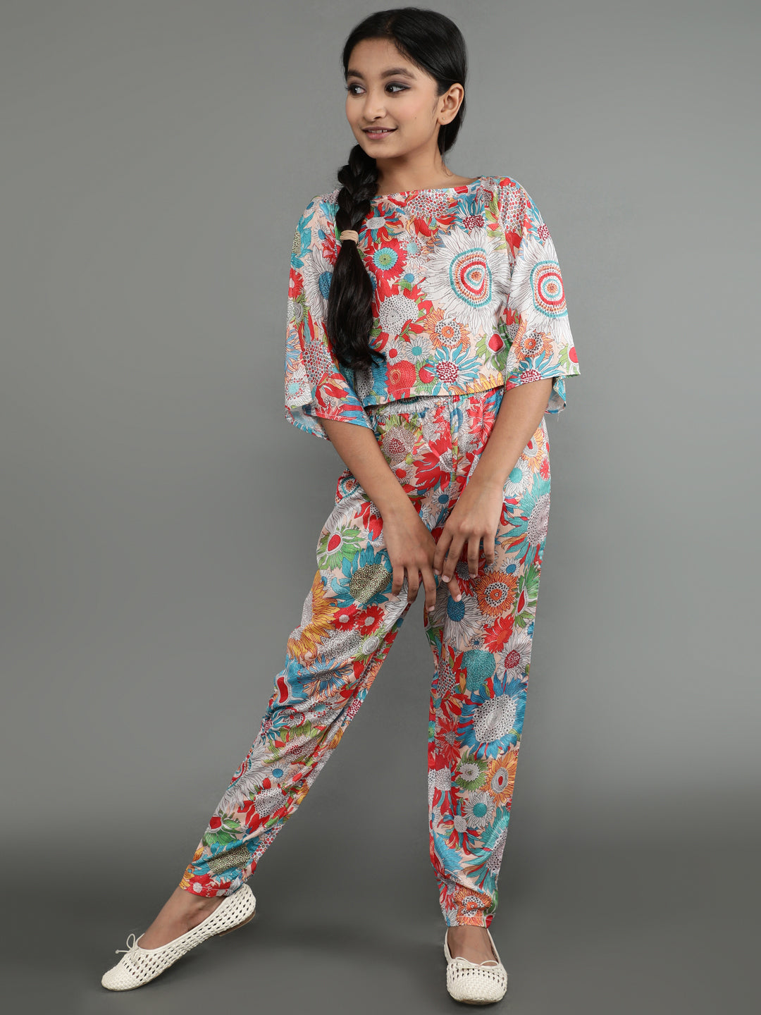 Multicolor Floral Print Co-Ord Set