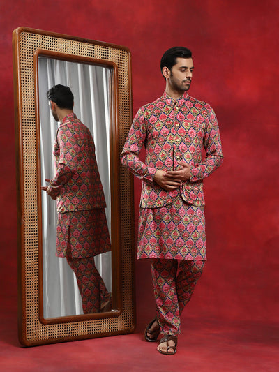 Multicolor Printed Couple Combo Set