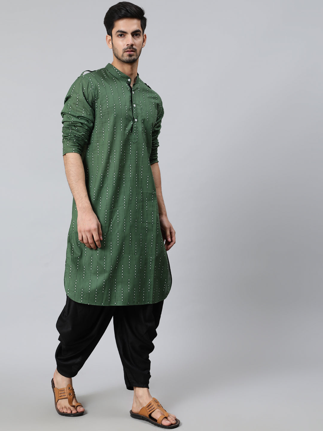 Green Long Kurta